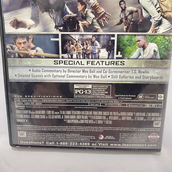 The Maze Runner DVD Movie with Case Rated PG-13 - Picture 5 of 9
